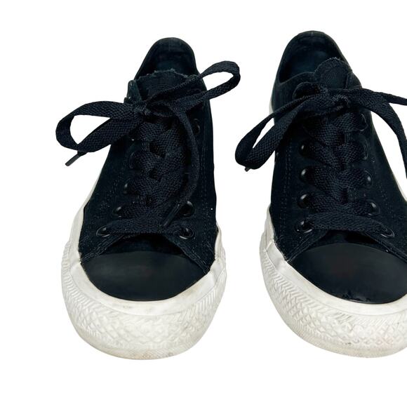 CONVERSE Chuck Taylor II All Star Ox Sneakers Low Top Black White Unisex M6/W8 - Picture 6 of 10
